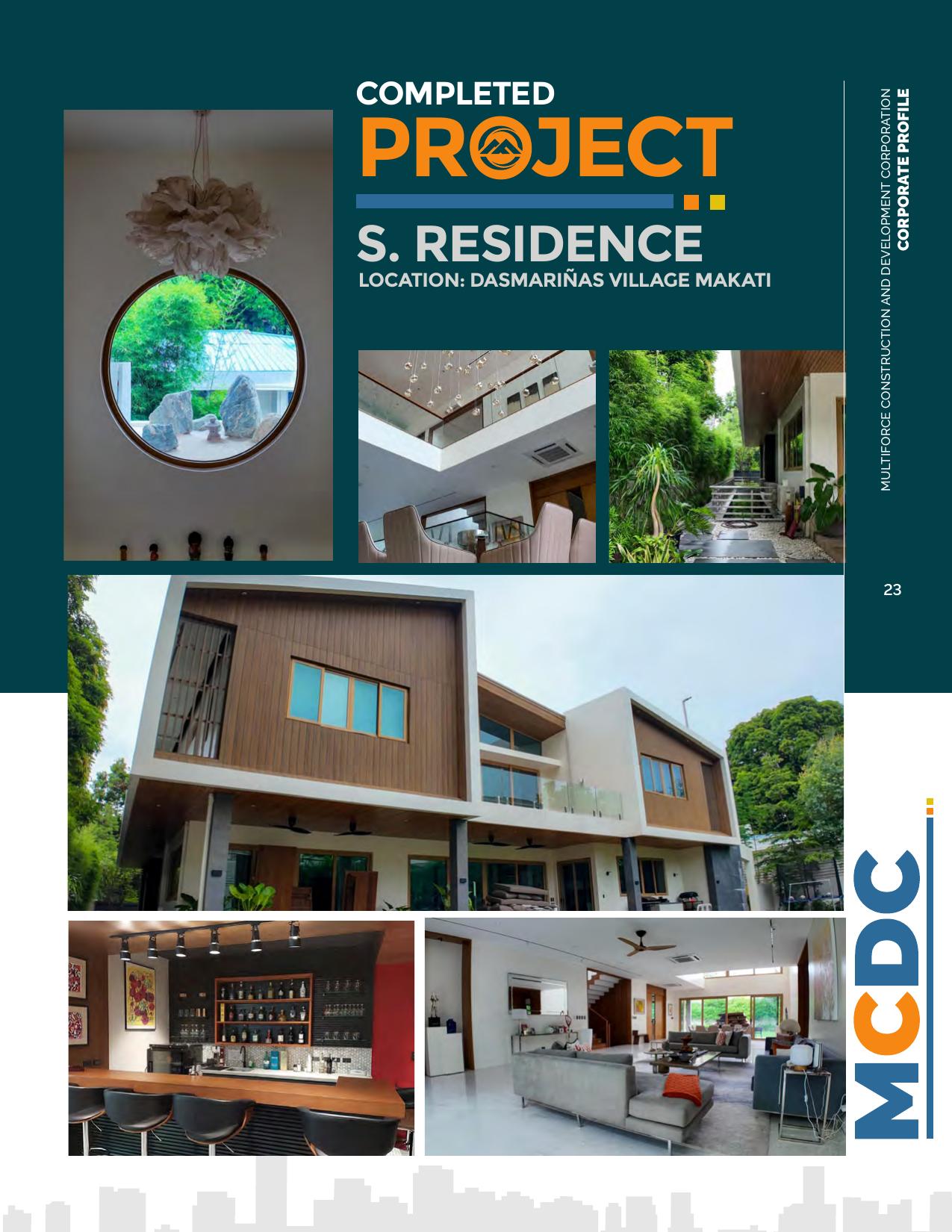 S. Residence project spread from the MCDC corporate profile